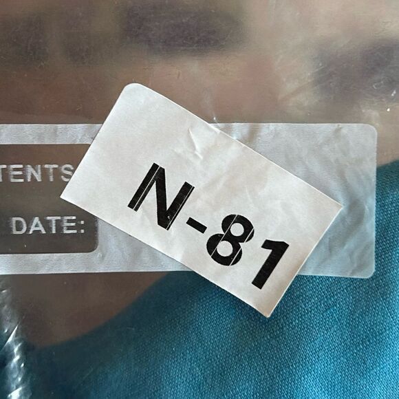 5 for $25š„ChausāSport Linen Blend Blue Button Front Long Sleeve BlouseāLarge - Picture 5 of 5